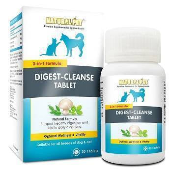Natural Pet Digest-Cleanse Tablet for Dogs & Cats 30cts