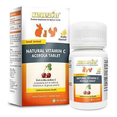 Natural Pet - Small Animal Natural Vitamin C Acerola Tablet 60cts