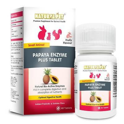 Natural Pet - Small Animal Papaya Enzyme Plus Tablet 60cts