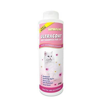 Natural Pet Ultra Coat Dry Shampoo for Cats 250g