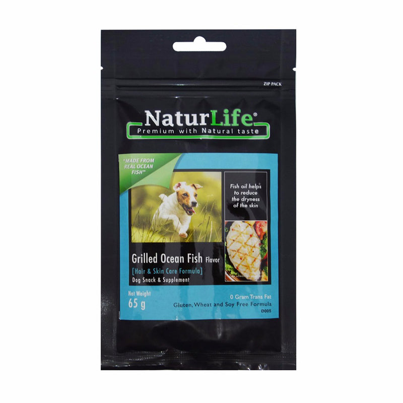 NaturLife Dog Grilled Ocean Fish - Hair & Skin Care Formula 55g