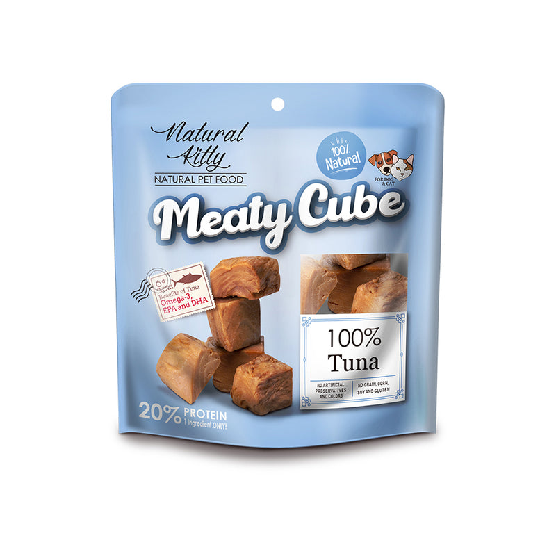 Natural Kitty Meaty Cubes 100% Tuna 60g