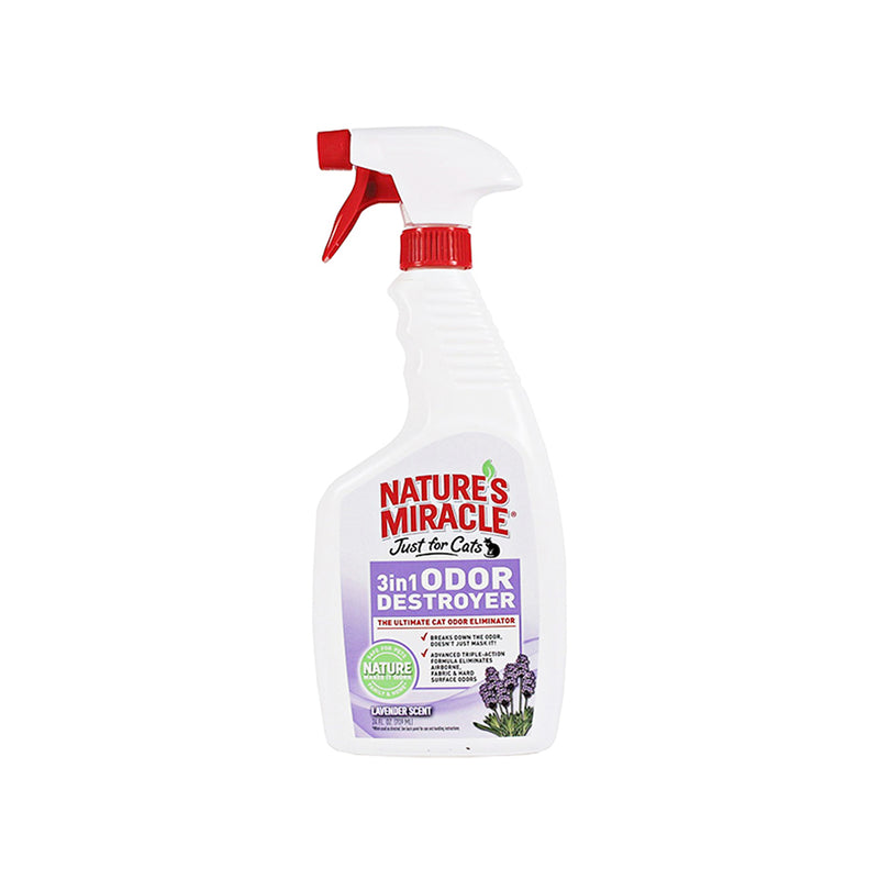 Nature's Miracle Cat Just For Cats 3in1 Odor Destroyer Lavender 24oz