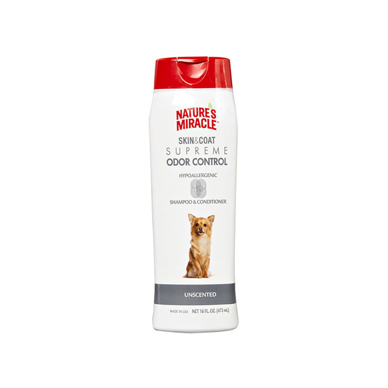 Nature's Miracle Dog Skin & Coat Supreme Odor Control - Hypoallergenic Shampoo & Conditioner 16oz