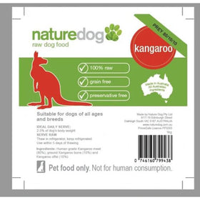 *FROZEN* Naturedog Prey Model Raw Kangaroo 1kg