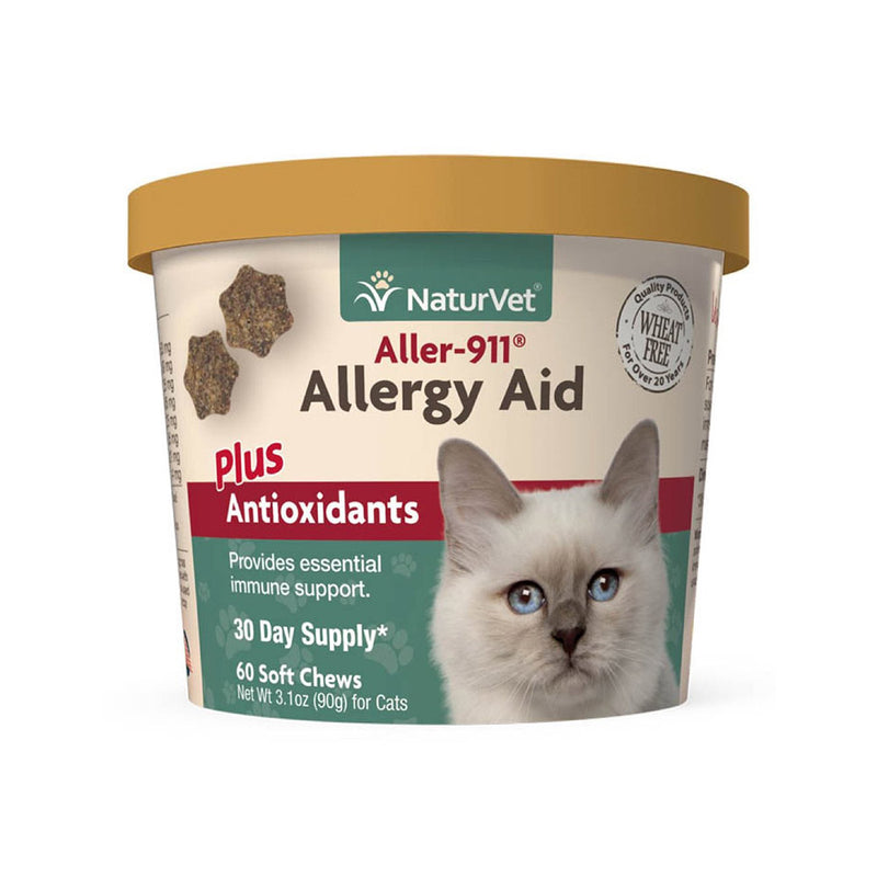 Naturvet Cat Aller 911 Allergy Aid Plus Antioxidants 60cts