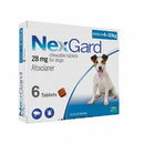 Nexgard Afoxolaner Chewable Tablets for Dogs 4-10kg 6tablets