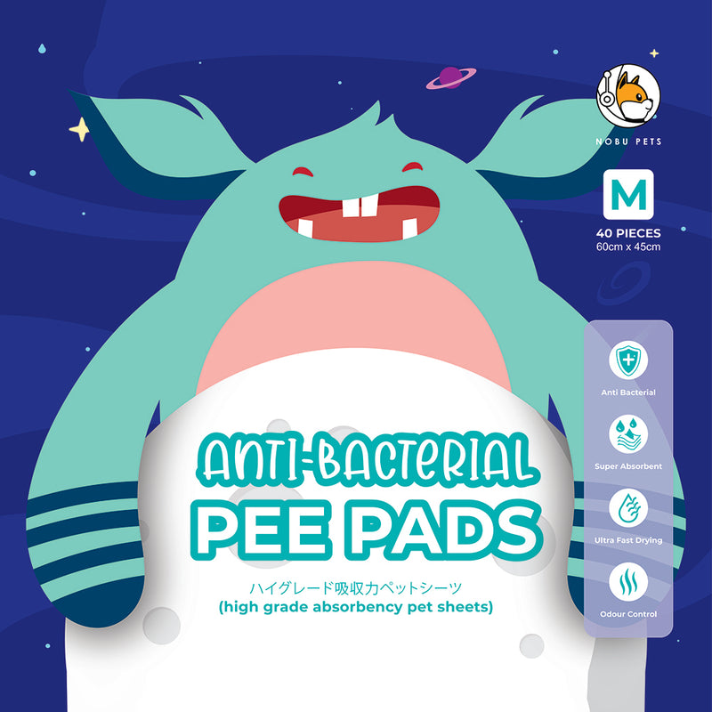 Nobu Pets Anti-Bacterial Pee Pads 40pc (60cm x 45cm)