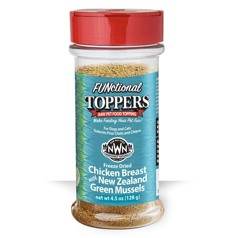 Northwest Naturals Dogs & Cats Functional Toppers Chicken Breast with NZ Green Mussels 4.5oz