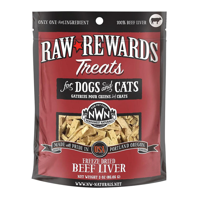 Northwest Naturals Dogs & Cats Raw Rewards Beef Liver Treats 3oz