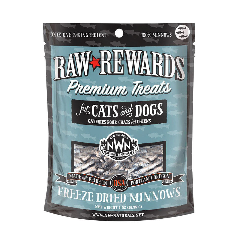 Northwest Naturals Dogs & Cats Raw Rewards Minnows Premium Treats 1oz