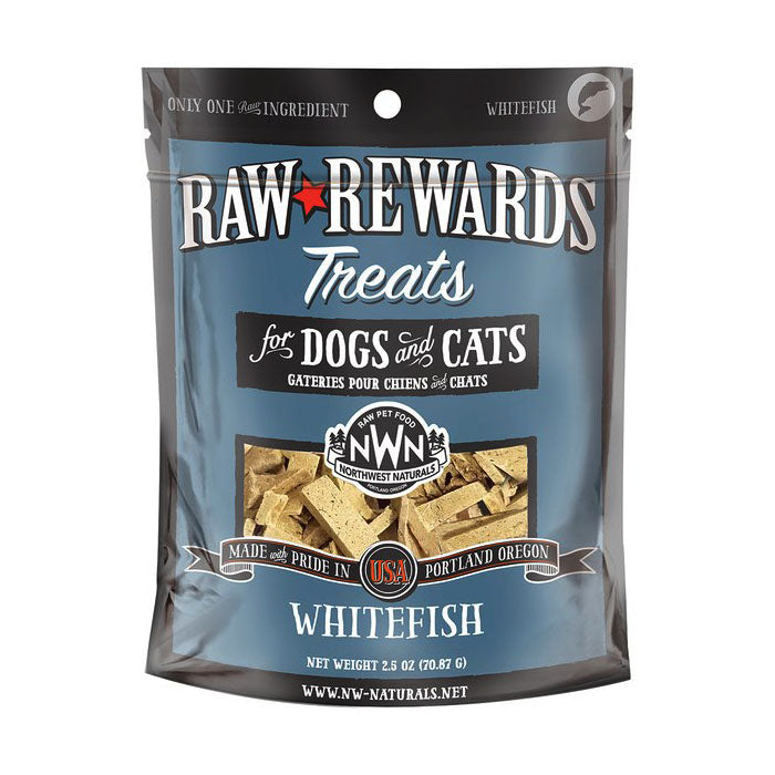 Northwest Naturals Dogs & Cats Raw Rewards Whitefish Treats 2.5oz
