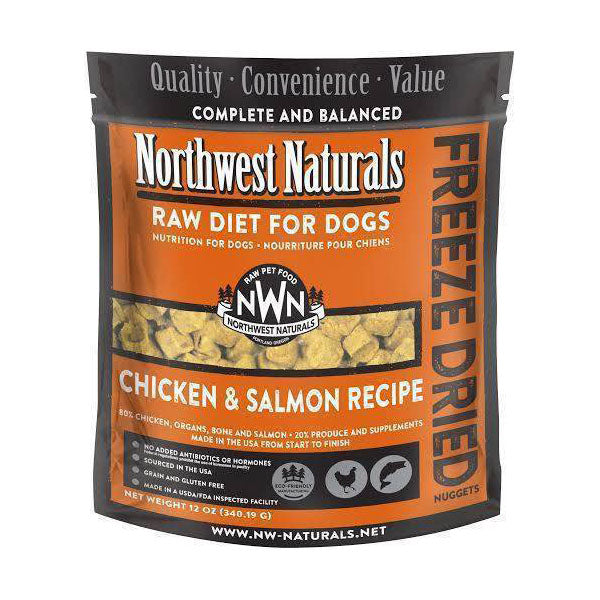 Northwest Naturals Dog Chicken & Salmon Freeze Dried Nuggets 12oz