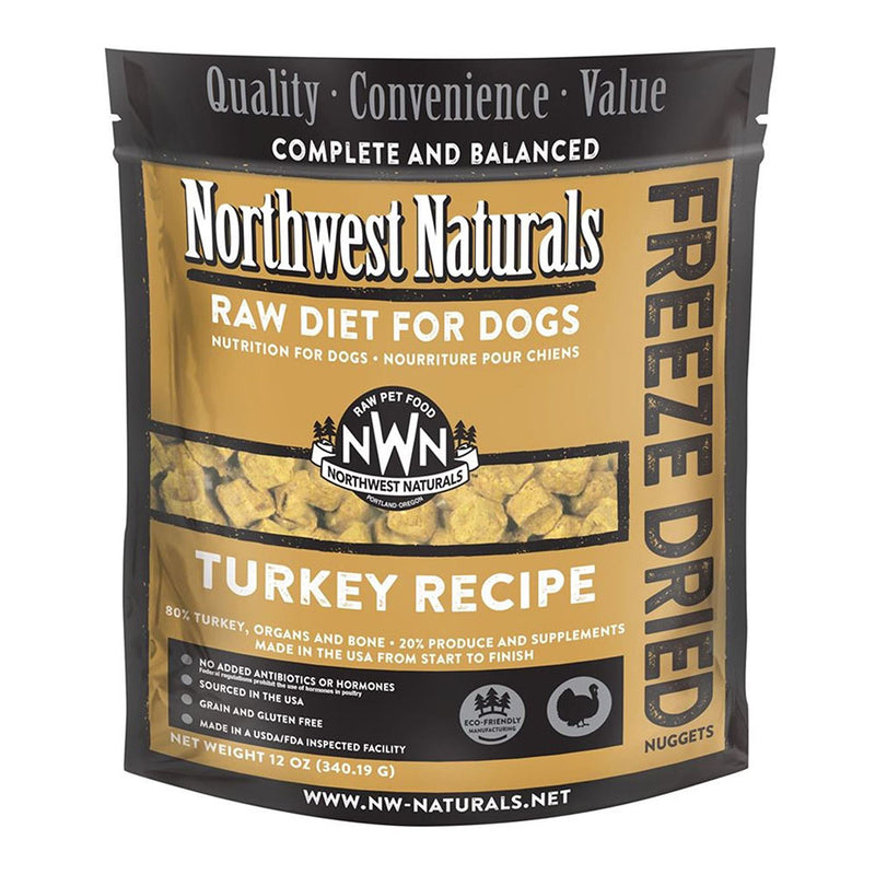 Northwest Naturals Dog Turkey Freeze Dried Nuggets 12oz