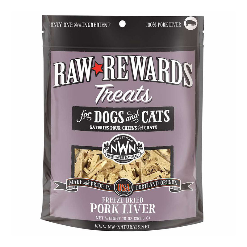 Northwest Naturals Dogs & Cats Raw Rewards Pork Liver Treats 3oz