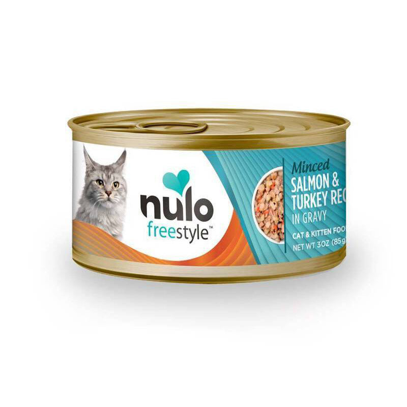 Nulo Freestyle Cat Canned Minced Salmon & Turkey in Gravy 85g