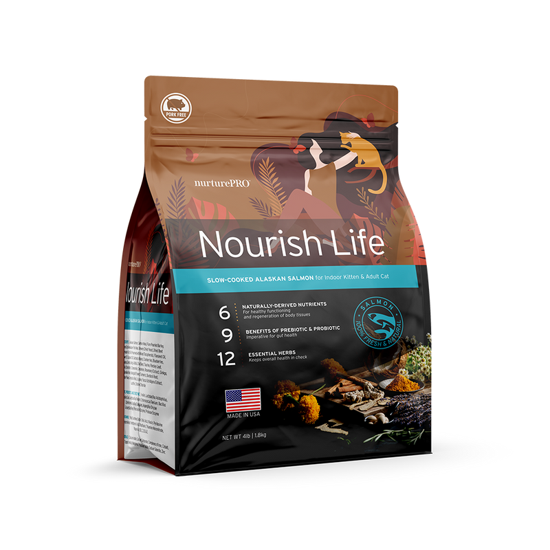 Nurture Pro Nourish Life - Cat Indoor Salmon All Life Stages 4lb