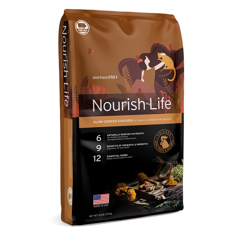 Nurture Pro Nourish Life - Cat Mature 7+ Chicken Formula 12.5lb