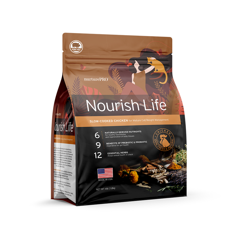 Nurture Pro Nourish Life - Cat Mature 7+ Chicken Formula 4lb
