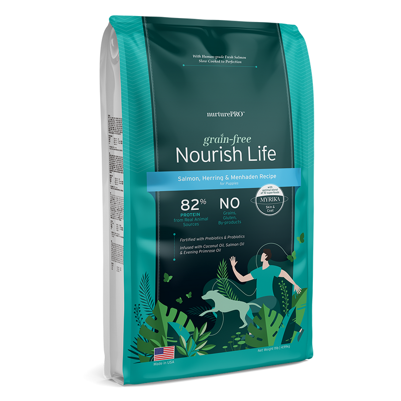 Nurture Pro Nourish Life - Dog Grain-Free Salmon, Herring & Menhaden for Puppies 11lb