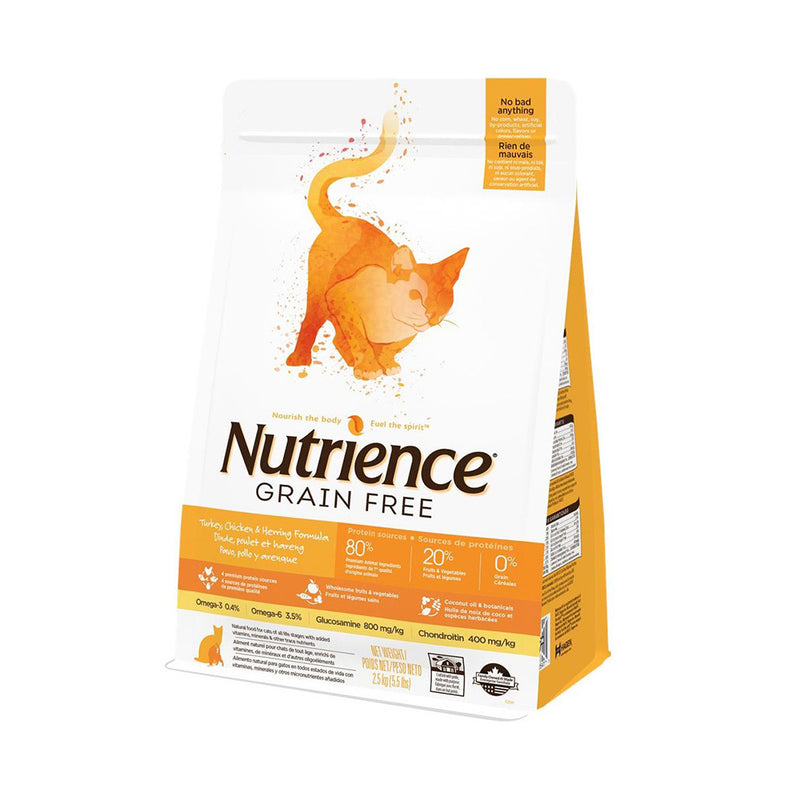 Nutrience Cat Grain Free Turkey, Chicken & Herring Formula 2.5kg