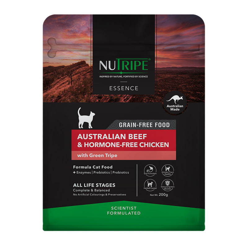 Nutripe Cat Essence Australian Beef & Hormone-Free Chicken with Green Tripe 200g