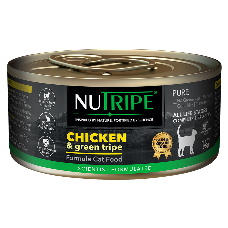 Nutripe Cat Gum & Grain Free Pure Chicken & Green Tripe 95g