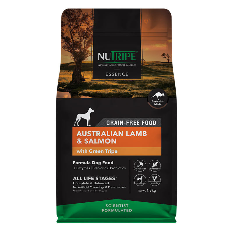 Nutripe Dog Essence Australian Lamb & Salmon with Green Tripe 1.8kg