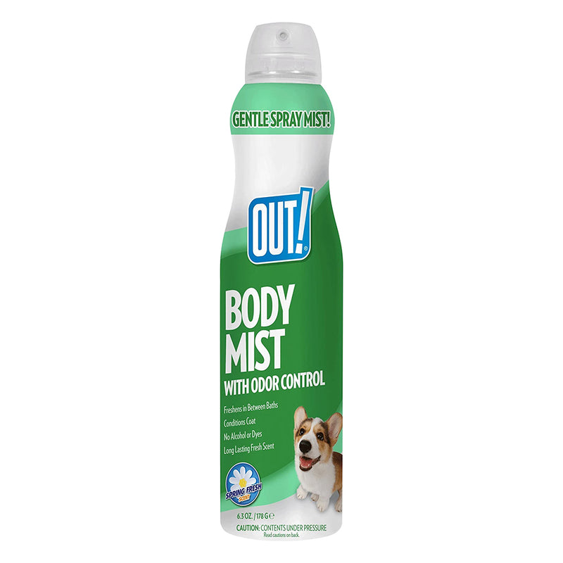 OUT! Dog Body Mist Spring Fresh Scent 186ml