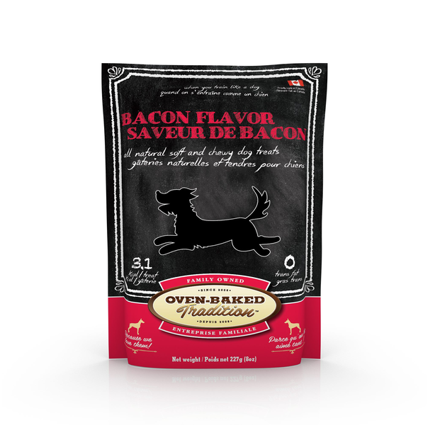 Oven Baked Tradition Dog Treat Bacon 8oz
