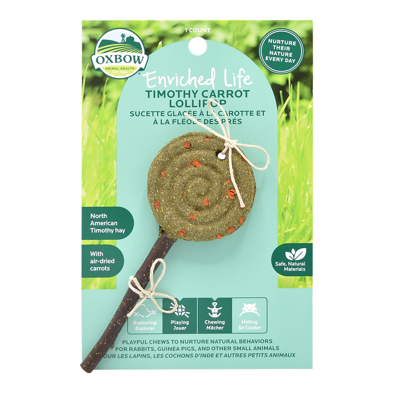 Oxbow Enriched Life Timothy Lollipop Carrot