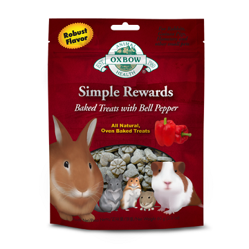 Oxbow Simple Rewards Baked Treats with Bell Pepper 2oz