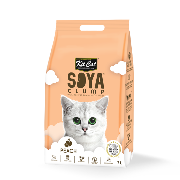 KitCat Cat Soybean Litter Soya Clump Peach 7L