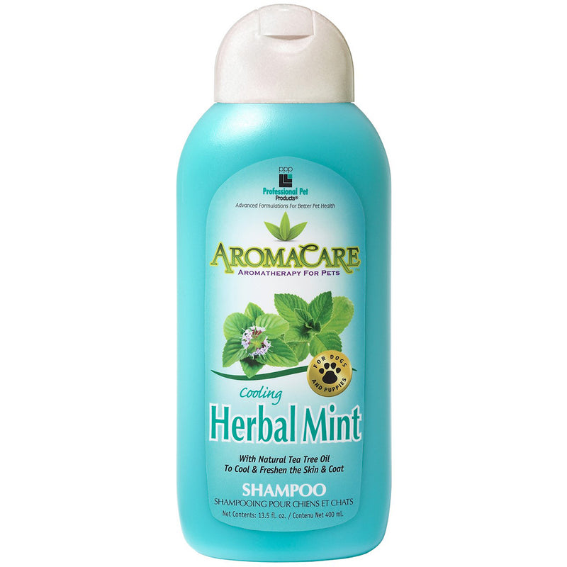 PPP Aromacare Cooling Herbal Mint Shampoo for Dogs & Puppies 13.5oz