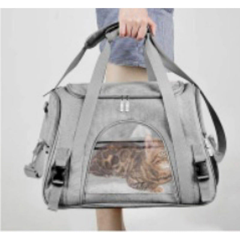 Pet Carrier Bag Grey 44cm x 25cm x 28cm