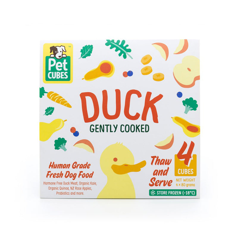 *FROZEN* PetCubes Dog Frozen Gently Cooked Duck 320g