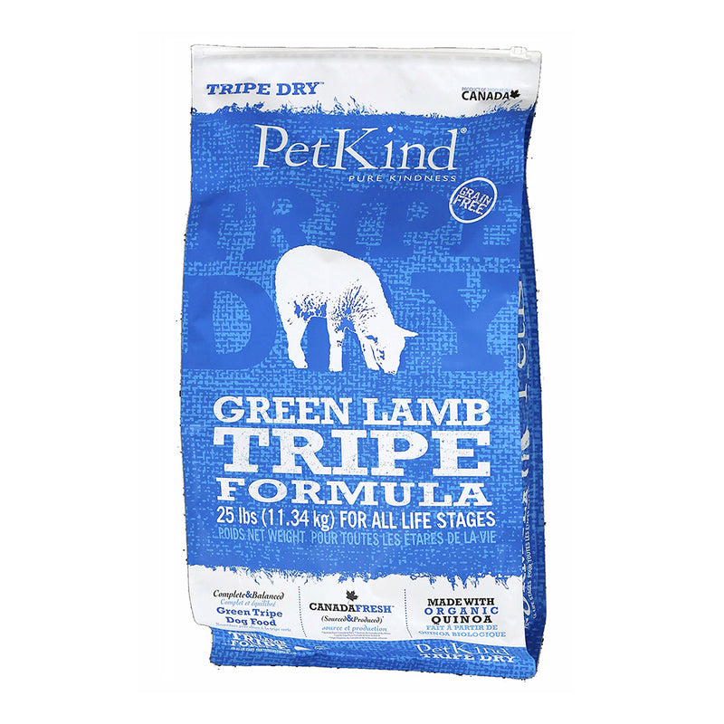 PetKind Dog Green Lamb Tripe All Life Stages 25lb