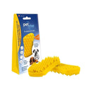 Pet+Me Medium Silicone Yellow Brush