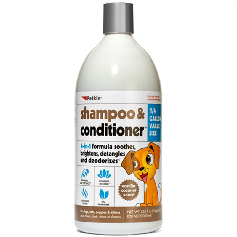 Petkin Shampoo & Conditioner Vanilla Coconut 1L