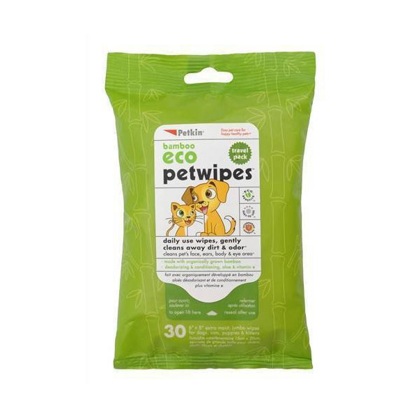 Petkin Petwipes Travel Pack 30pc