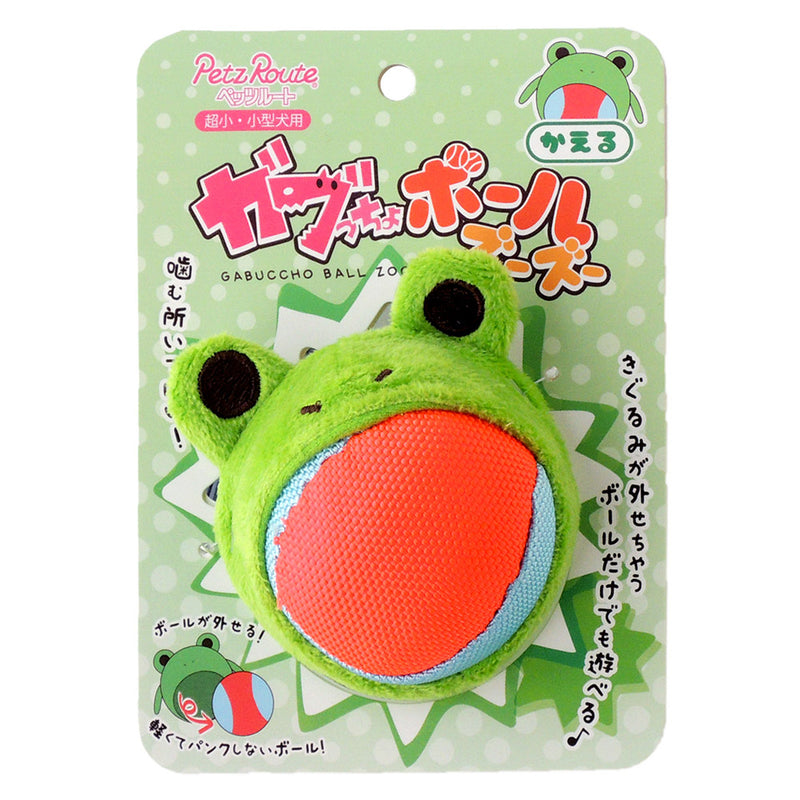 Petz Route Dog Toy Gabuccho Ball Zoozoo Frog