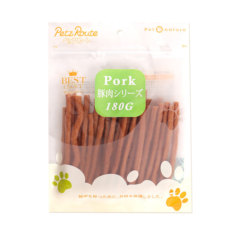 Petz Route Dog Treats Pork Jerky 180g