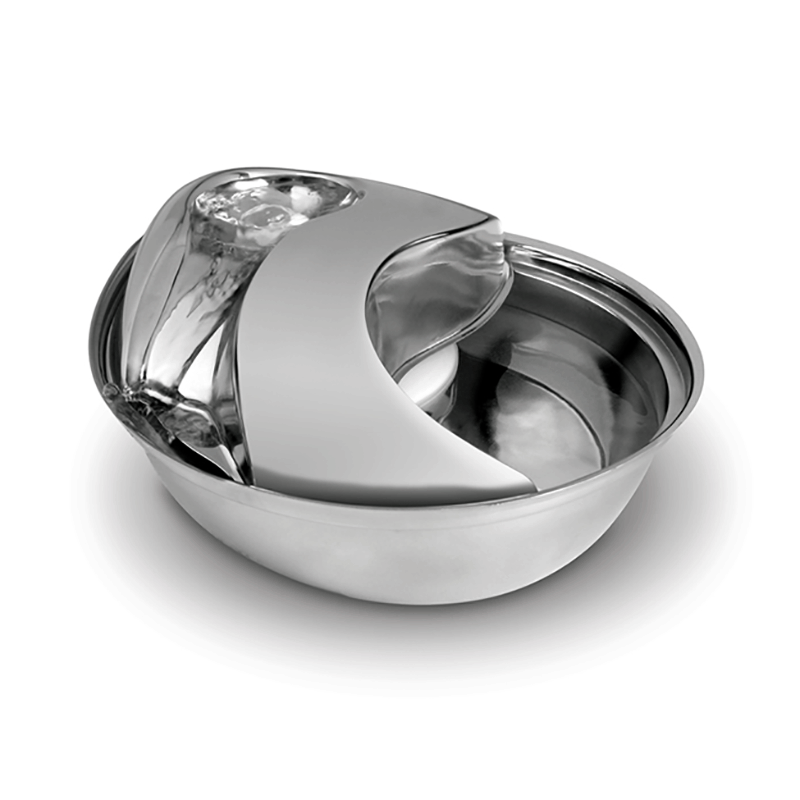 Pioneer Pet Raindrop Stainless Steel Drinking Fountain 60oz