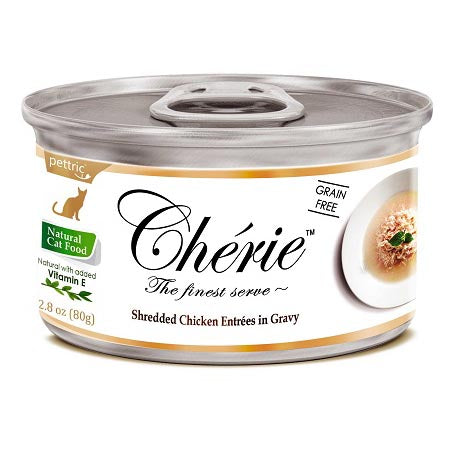 Cherie Cat Grain-Free Shredded Chicken Entrees in Gravy 80g