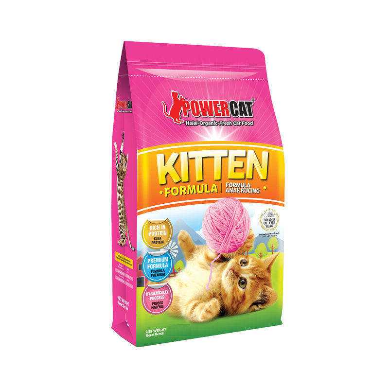 Powercat Halal-Organic-Fresh Cat Food Kitten Formula 1.2kg