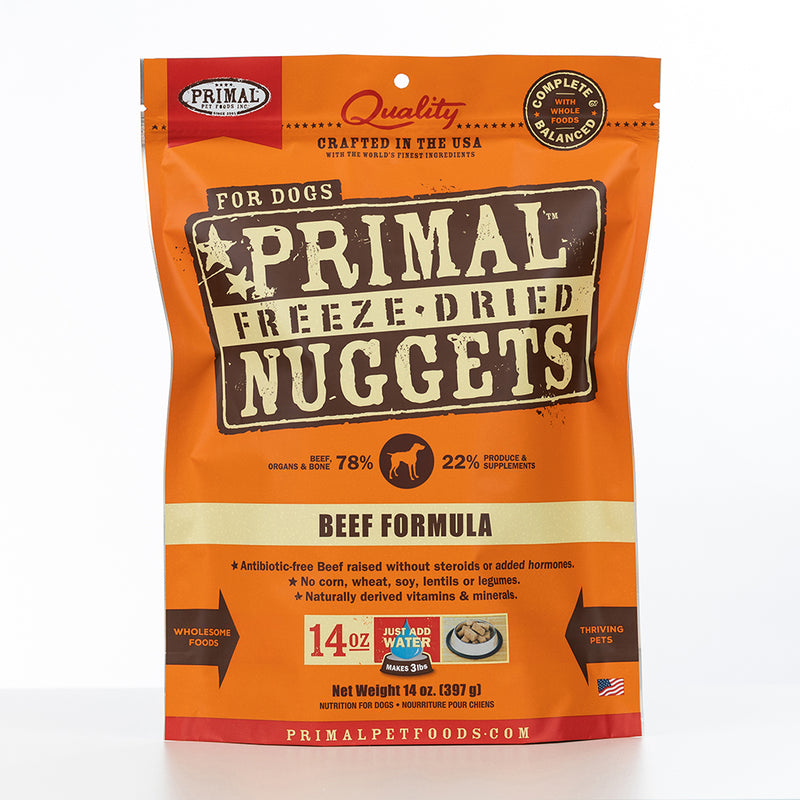 Primal Canine Freeze-Dried Nuggets Beef Formula 14oz