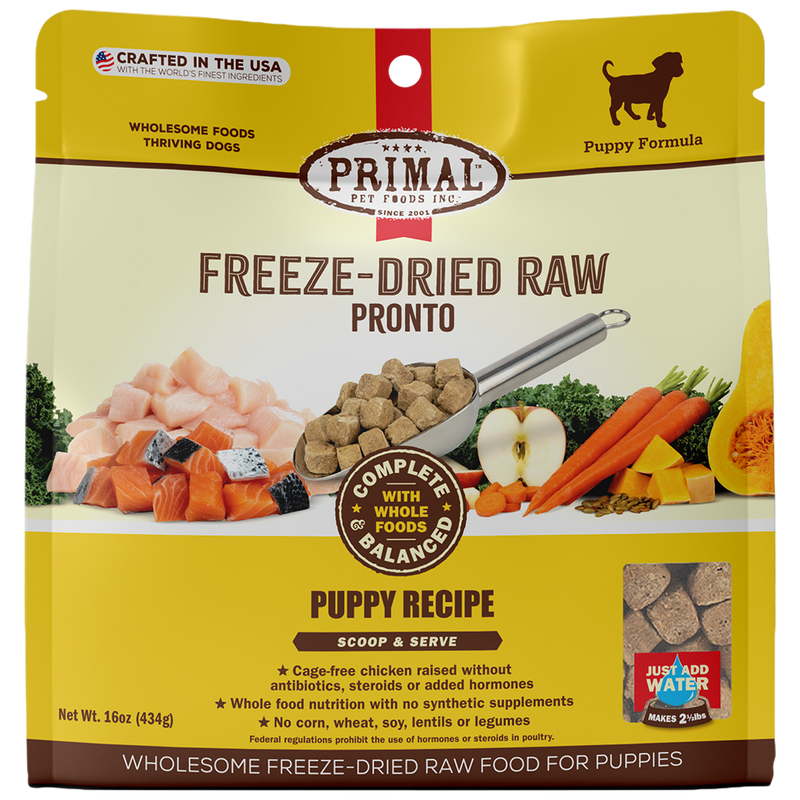 Primal Canine Freeze-Dried Raw Pronto Puppy Formula 16oz