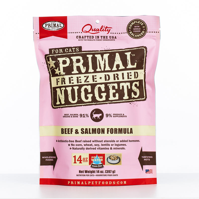 Primal Feline Freeze-Dried Beef & Salmon Formula 14oz