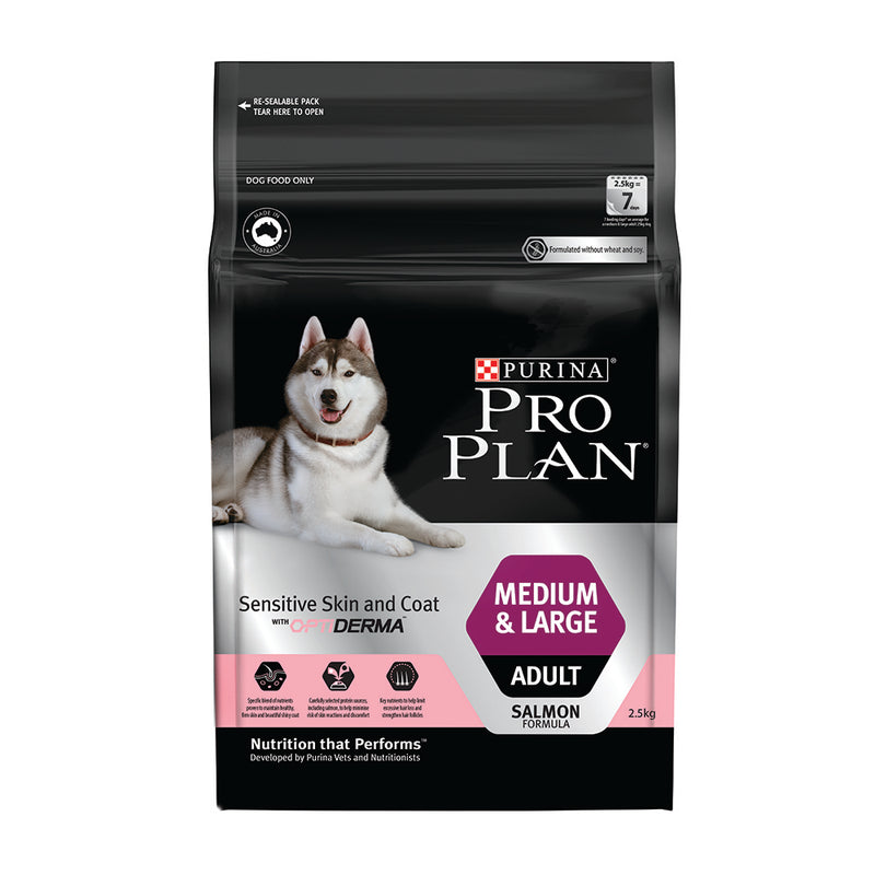 Pro Plan Canine - Sensitive Skin & Coat with OptiDerma Medium & Large Adult 2.5kg