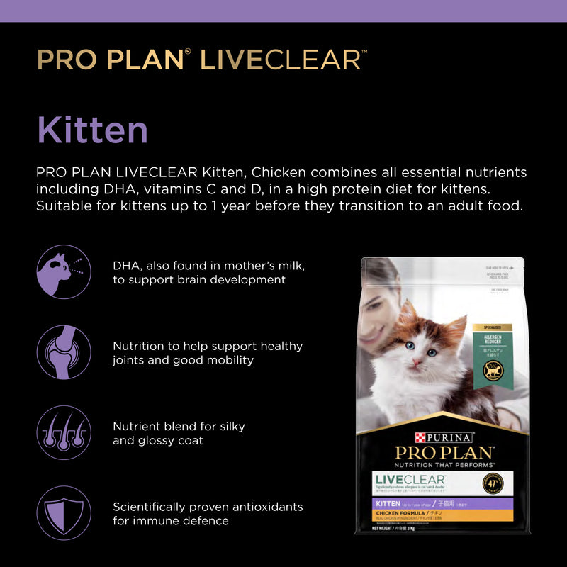 Purina Pro Plan Feline LiveClear Kitten 1.5kg